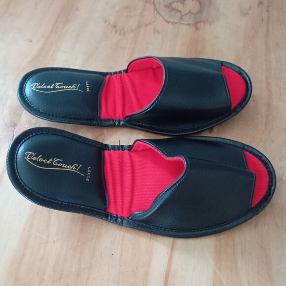 Vintage SWANK Leather Dopp Kit Bag and Folding Leather Slipper Set/ Gift For Him - Picture 9 of 12